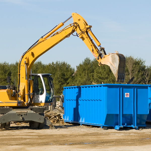 are there any restrictions on where a residential dumpster can be placed in Clinton